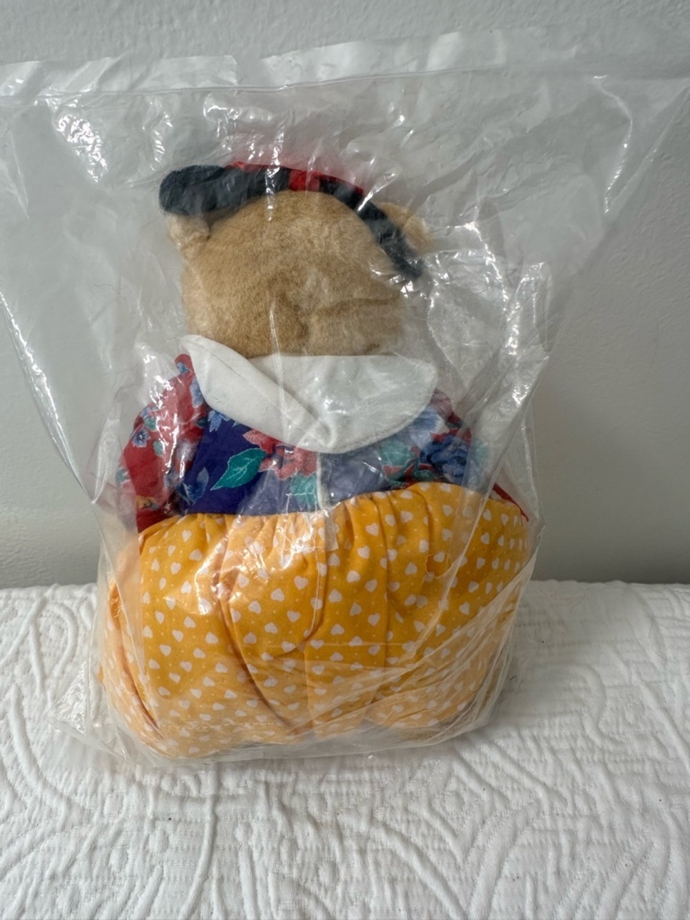 Madame Alexander Teddy Bear Snow White Outfit Plush Doll Collectible Vintage 7” - Picture 2 of 4
